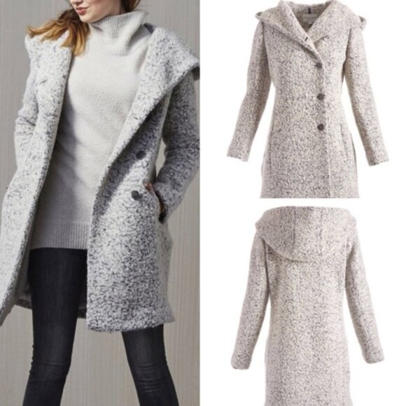 Cole Haan Coat Wool Winter Dress Peacoat Size 10 - Picture 6 of 8